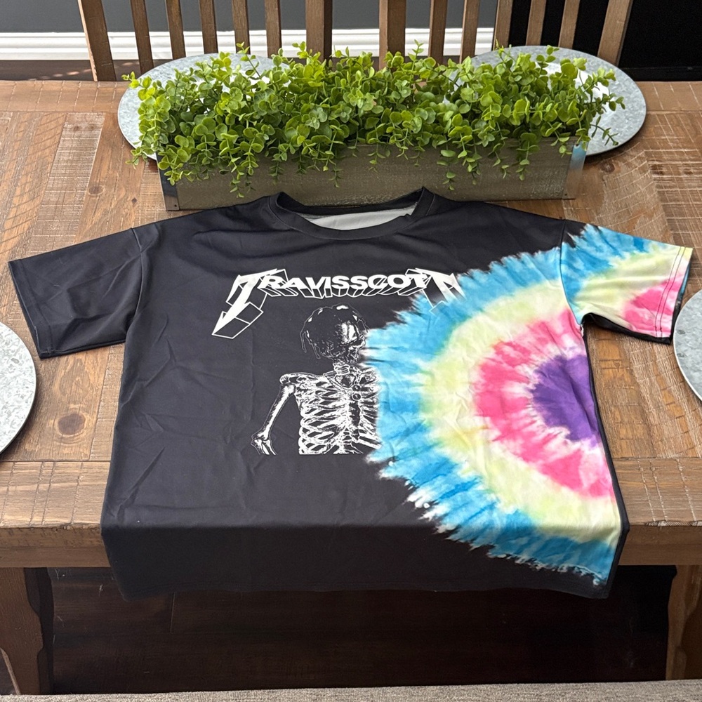Travis Scott Tie-Dye Graphic T-Shirt